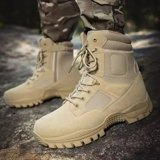 Wholesale breathable tactical boots special forces outdoor hiking shoes training combat boots high top tactical boots