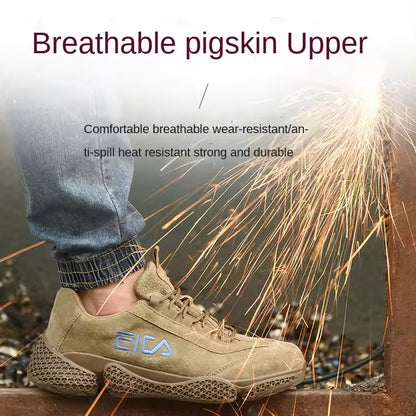 Breathable Suede Electric Welding Work Shoes Labor Insurance Shoes