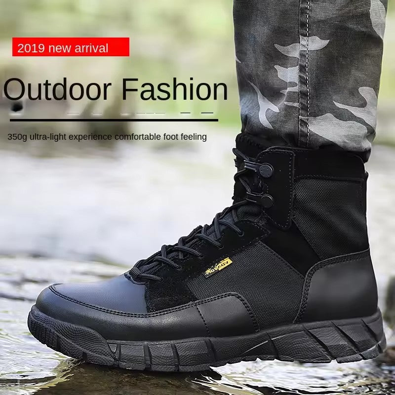 New ultra-light summer hiking shoes men's desert tactical boots combat boots breathable non-slip wear-resistant