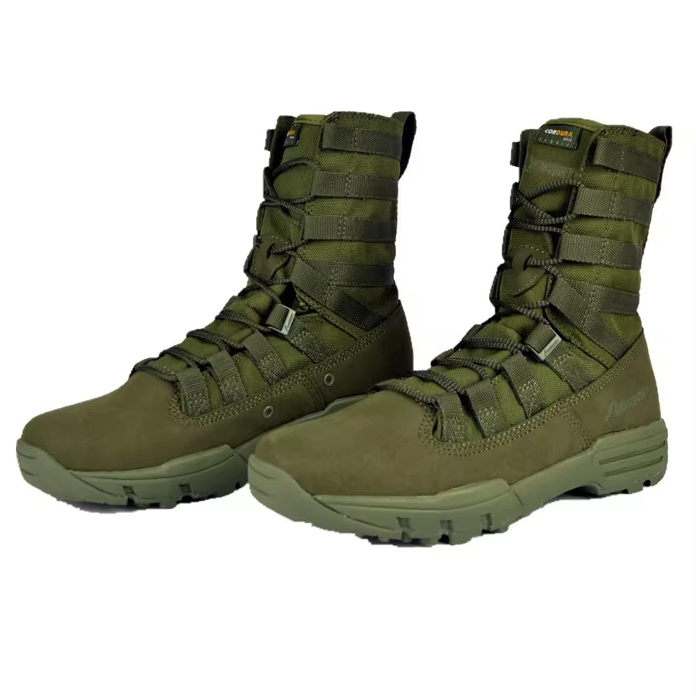 Men Outdoor Waterproof Mid Height Combat Boots Lace Up Terrain Best Hiking Low Sports Shoes Tactical Boots