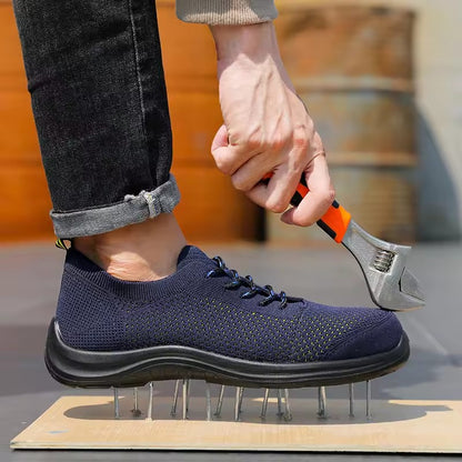 Light High Quality Steel Toe Anti-smashing Industrial Safety Shoes Water-proof Work Shoes For Men