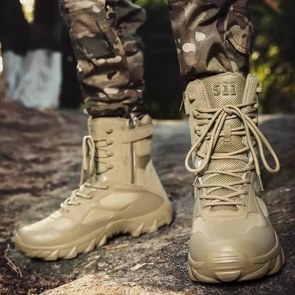 Hot Male Men Desert Original Waterproof Combat Shoe Defense Tactical Boot For Men