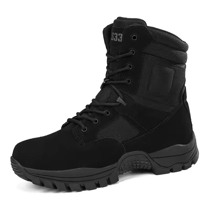 Wholesale breathable tactical boots special forces outdoor hiking shoes training combat boots high top tactical boots