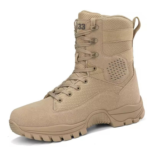 Breathable tactical boots special forces outdoor sports hiking combat boots men high top boots