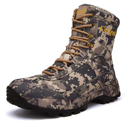 Latest Fashion Suede Shoes Steel Toe Boots Outdoor Camping Tactical Boots For Men