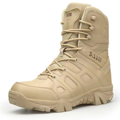 Men's Tactical Boots Desert Waterproof Work Safety Boots Climbing Sport Shoes Outdoor Hiking Combat Boots