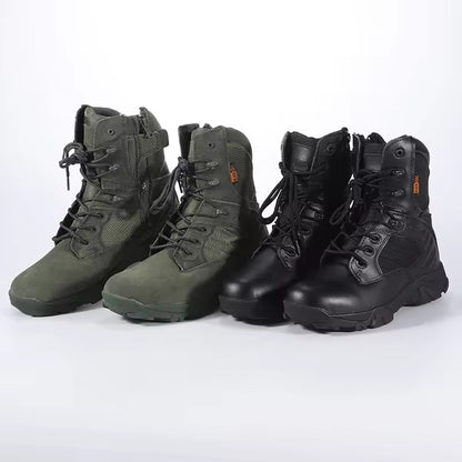 Camouflage men high top hiking combat boots large size outdoor sports climbing shoes tactical boots