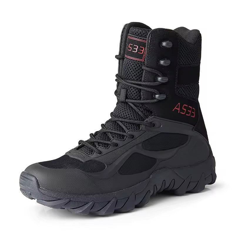 Custom Jungle Work Shoe Steel Toe Safety Boots Men's Casual Safety Combat Tactical Shoes