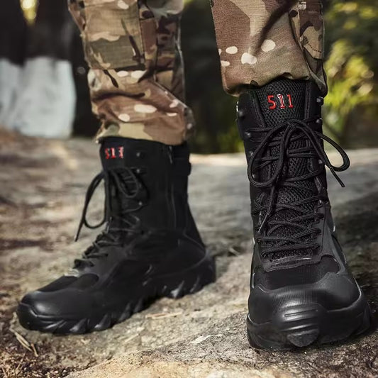 Hot Male Men Desert Original Waterproof Combat Shoe Defense Tactical Boot For Men