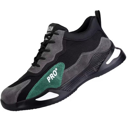 Four Seasons Mesh Type Safety Shoes Anti-smash Anti-piercing Wear-resistant Fashionable Breathable Protective Work Shoes