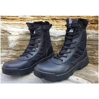 Oem Customized Waterproof Breathable Hiking Rubber Insole Shoes Training Tactical Boots For Men