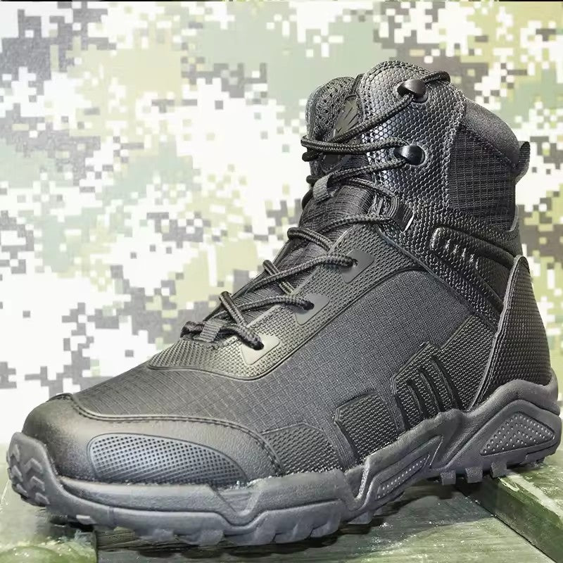 Outdoor Men Chamois Boots Desert Warm Waterproof Cushioned Jungle Training Shoes Rubber Climbing Mesh Tactical Boots