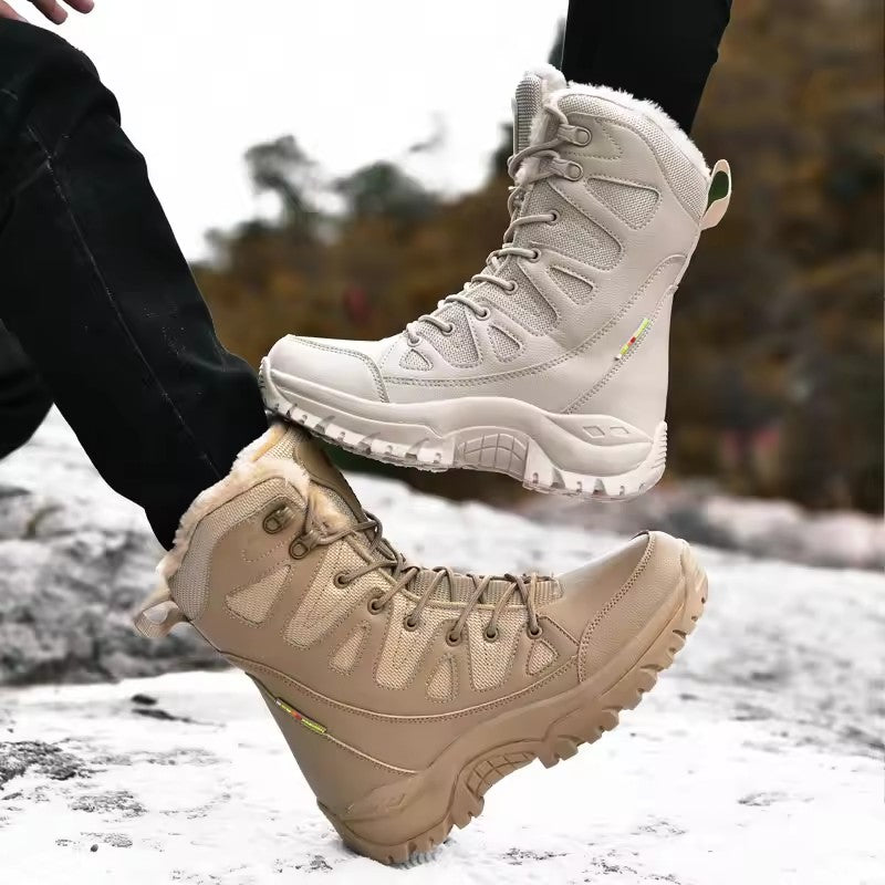 Men Tactical Combat Boots Desert Men Hiking Shoes male snow boots Wear Proof Breathable Outdoor Camping Climbing Working Boots