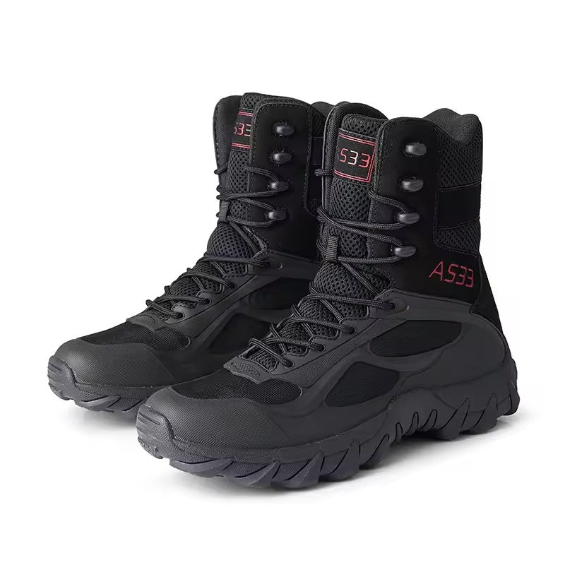 Custom Jungle Work Shoe Steel Toe Safety Boots Men's Casual Safety Combat Tactical Shoes