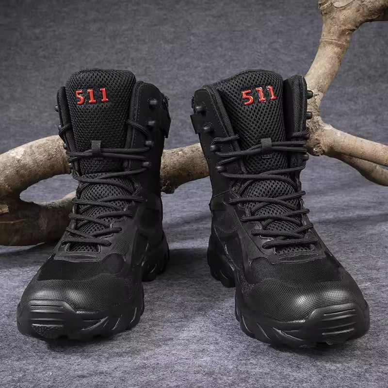 Hot Male Men Desert Original Waterproof Combat Shoe Defense Tactical Boot For Men