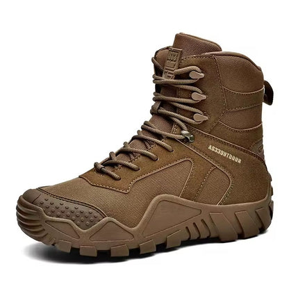 Manufacturers Large size high top tactical boots steel toe hiking shoes tactical waterproof combat boots desert tooling boots