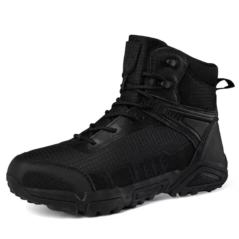 Manufacturers Large size high top tactical boots steel toe hiking shoes tactical waterproof combat boots desert tooling boots