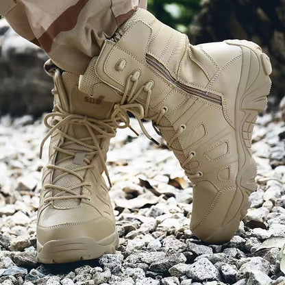 Men's Tactical Boots Desert Waterproof Work Safety Boots Climbing Sport Shoes Outdoor Hiking Combat Boots