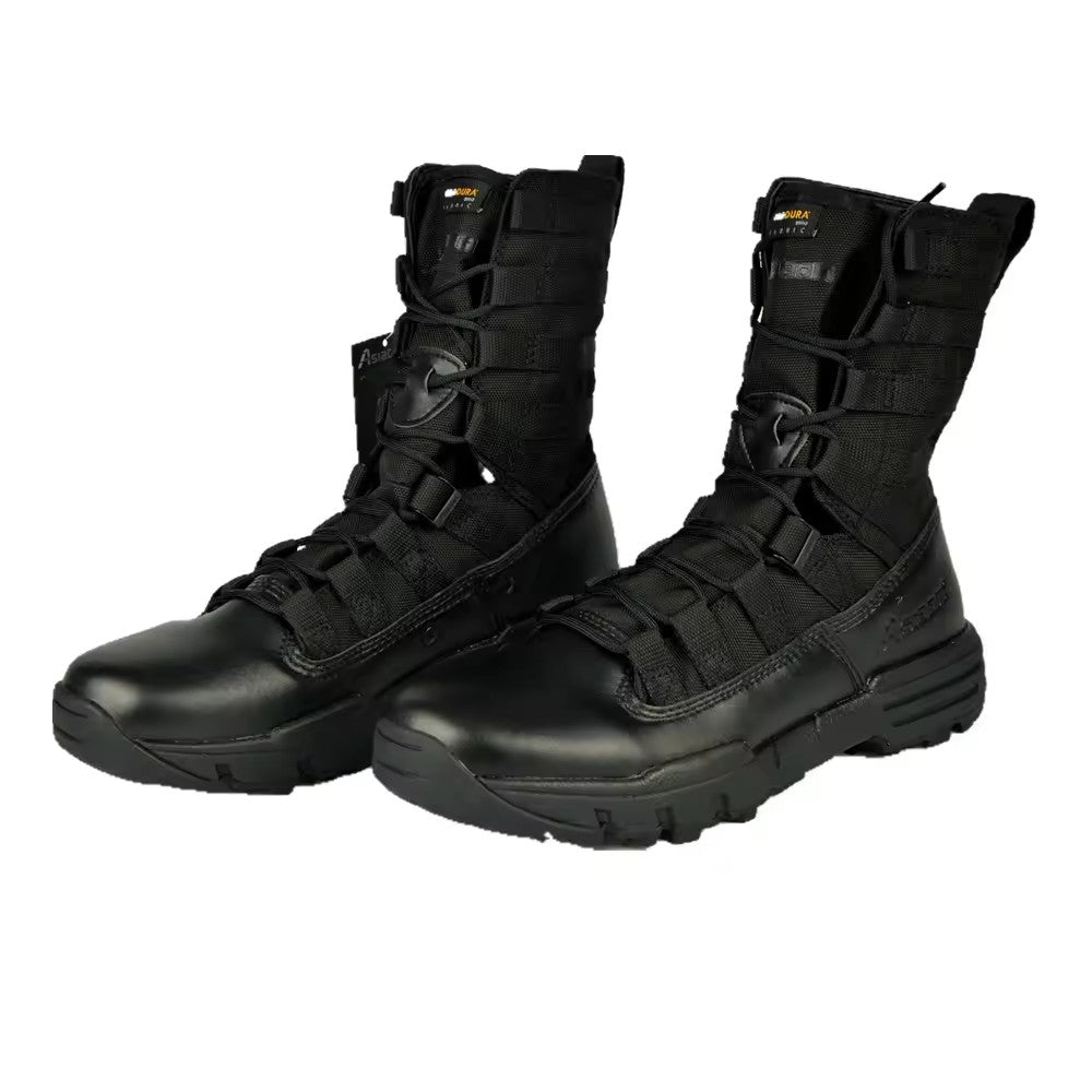 Men Outdoor Waterproof Mid Height Combat Boots Lace Up Terrain Best Hiking Low Sports Shoes Tactical Boots