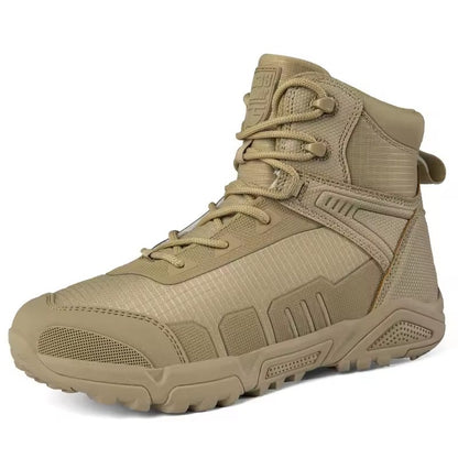 Manufacturers Large size high top tactical boots steel toe hiking shoes tactical waterproof combat boots desert tooling boots