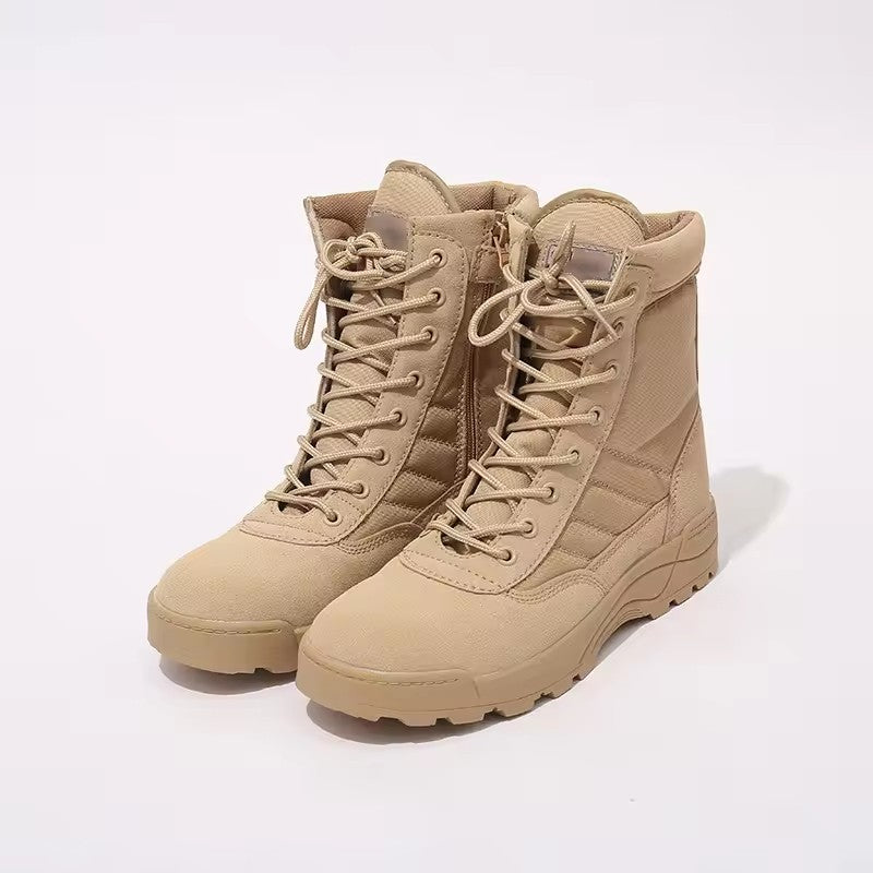 Custom Oxford Safety Waterproof Outdoor Boots Tactical Combat Boots For Men