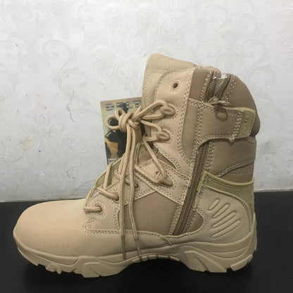 Men Boot Combat Ankle Boot Tactical Big Size 39-45 High Top Combat Boots Shoes