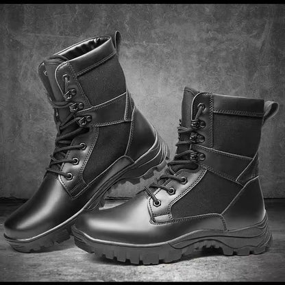 Lightweight breathable training combat boots waterproof climbing shoes tactical boots high top safety boots